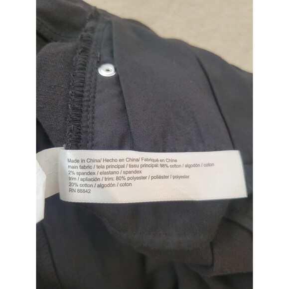 NWT Eloquii Women's Black Denim Front Split Hem Straight Leg Jeans Size 22 - Picture 10 of 11